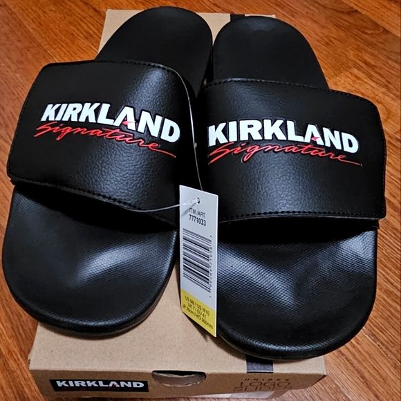 Kirkland Signature Unisex Logo Slide M8/W10 - Picture 1 of 2